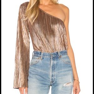 House of Harlow of the shoulder shirt